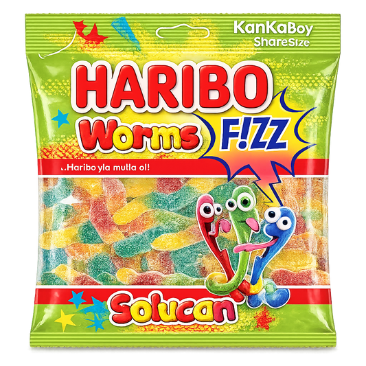 Haribo Worms Fizz 70g